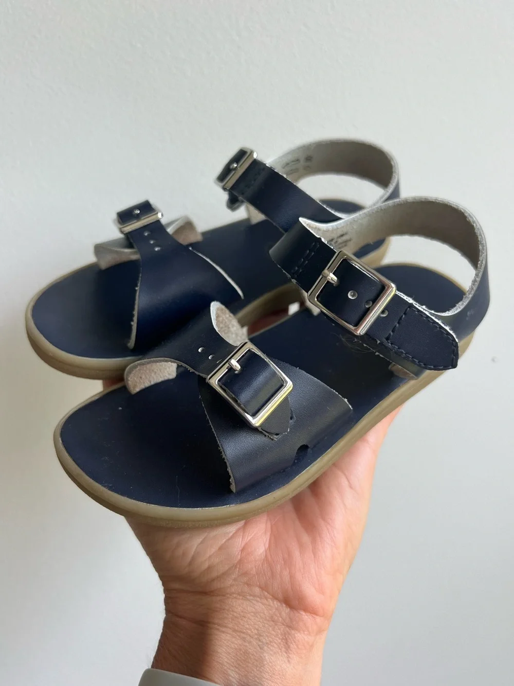 Navy Footmates Sandals